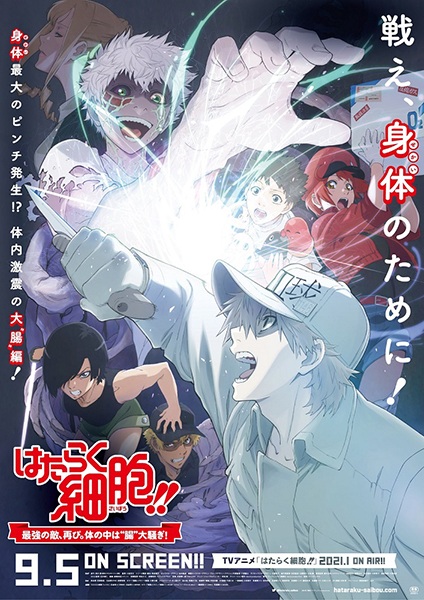 Affiche de Cells at Work!! The Return of the Strongest Enemy. A Huge Uproar in the Body’s Bowels!